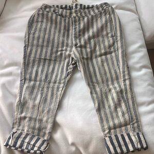 Magnolia Pearl blue and white striped pants
